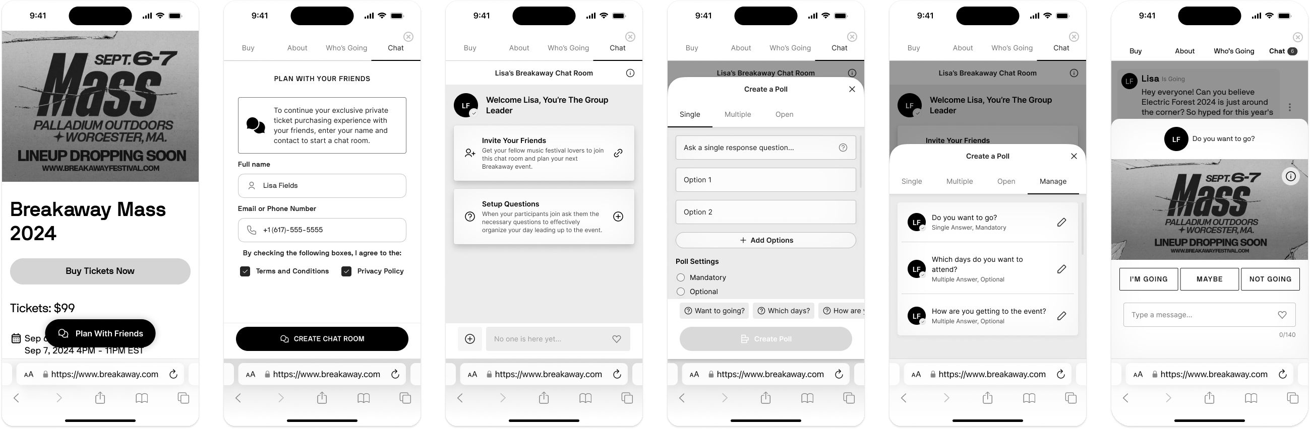 Wireframes Design Round 1