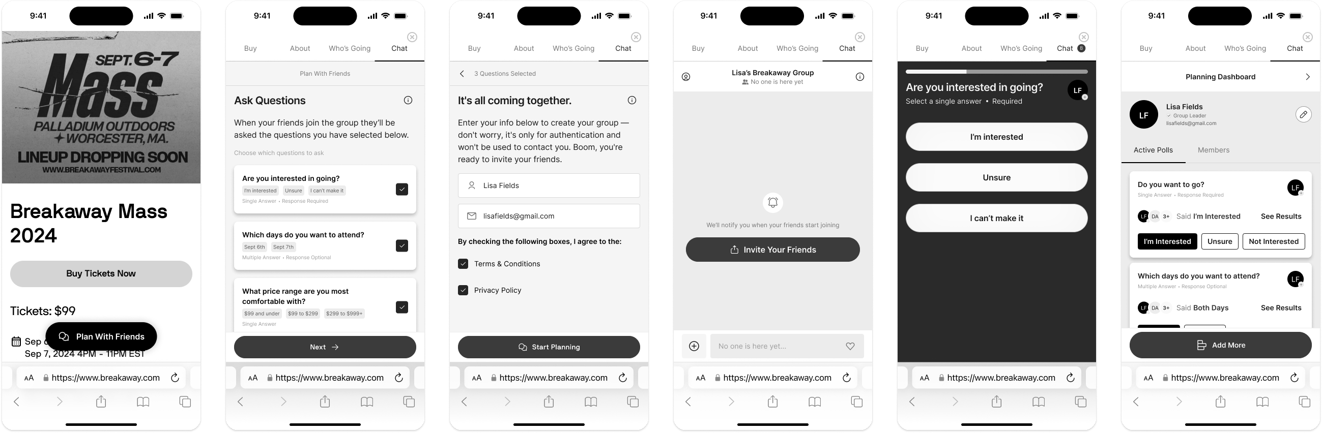 Wireframes Design Round 3