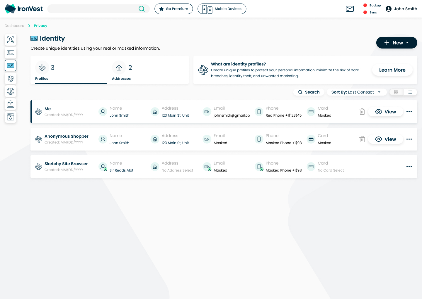 identity-list-view